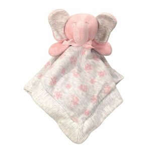 Ralph Lauren Elephant Lovey Bear ABC Blocks Security Blanket Organic Cotton Pink